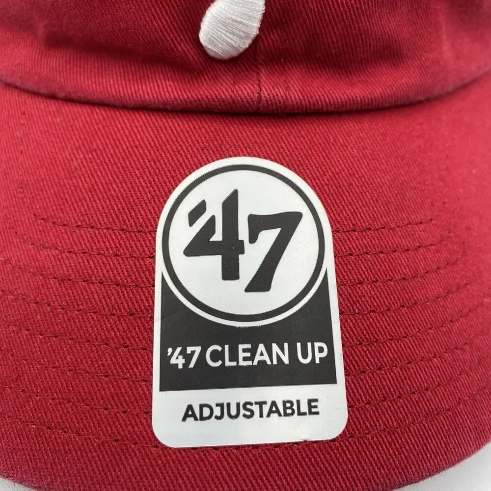 Philadelphia Phillies Hat Adjustable 47 Brand Red Clean Up MLB Strapback NWT